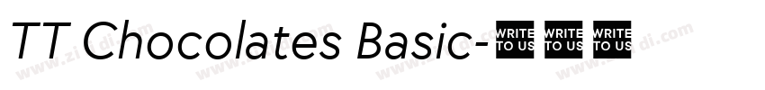 TT Chocolates Basic字体转换 TT Chocolates Basic字体转换
